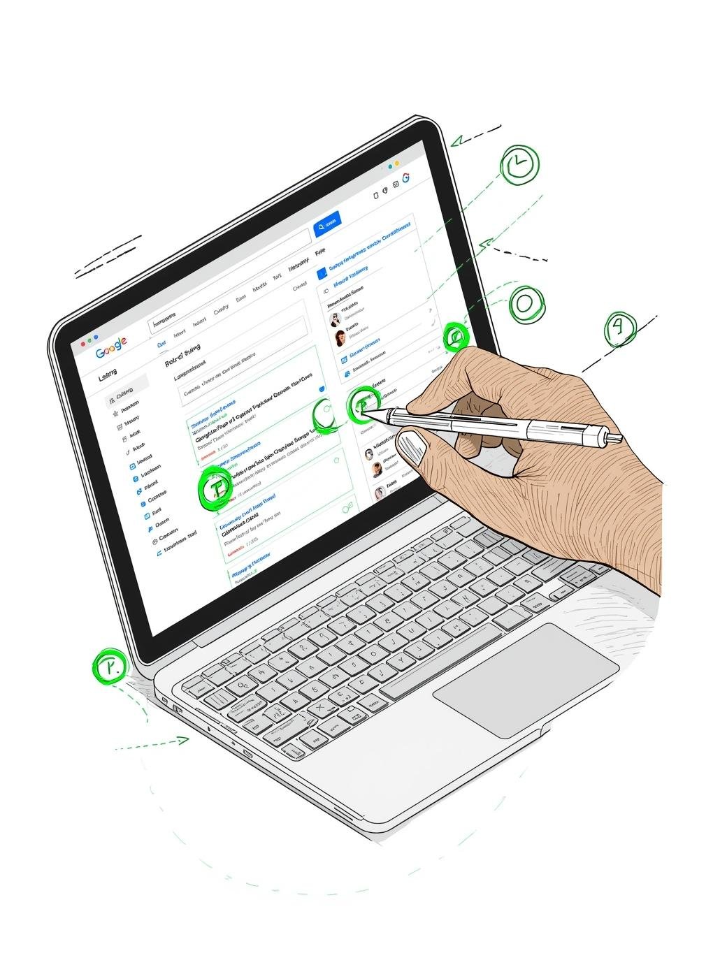 Appel visio mockup Google